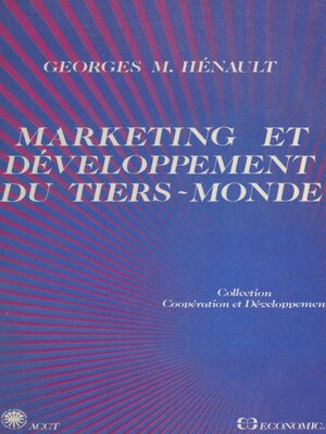 cover image of Marketing et développement du tiers monde